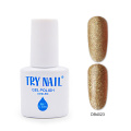 TRY NAIL Holographic Nail Gel Polish Glitter Gold Sand UV LED Gel Lacquer Varnish For Manicure