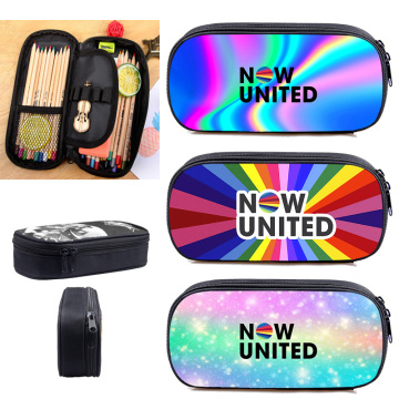 Fashion Now United Pencil Case 3D NU Team Makeup Bag Printed School Supplies Cosmetic Bags Case Zipper Pouch Now United Mochila