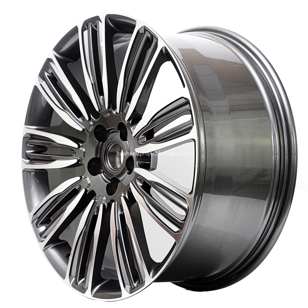 Range Rover Replica Wheels Gunmetal Machined 08