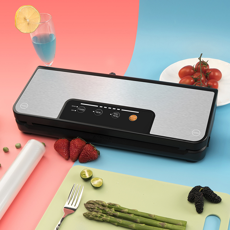 LAIMENG Vacuum Sealer with Roll Holder Pulse Function Sous Vide Food Packer For Food Storage Packer Vacuum Sealed Roll Foil S290