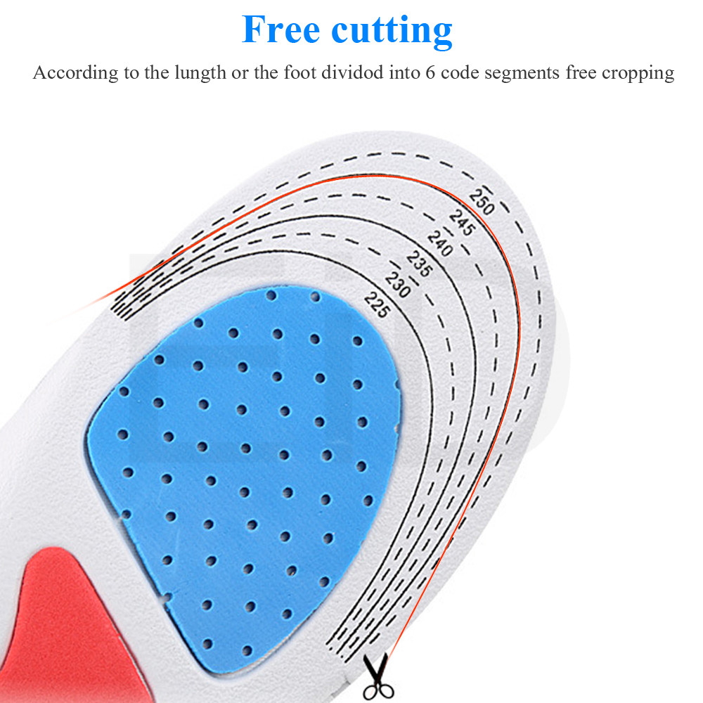 EiD Sport Running Silicone Gel Insoles for feet Man Women for shoes sole orthopedic pad Massaging Shock Absorption arch support