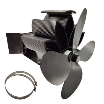 4 Blades Heat Powered Fireplace Stove Hanging fireplace Fan