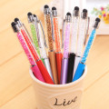 1pcs Colors Crystal Gel Pen Fashion Creative Stylus Wathet Touch BallPen for Writing Stationery Office & School Black refill