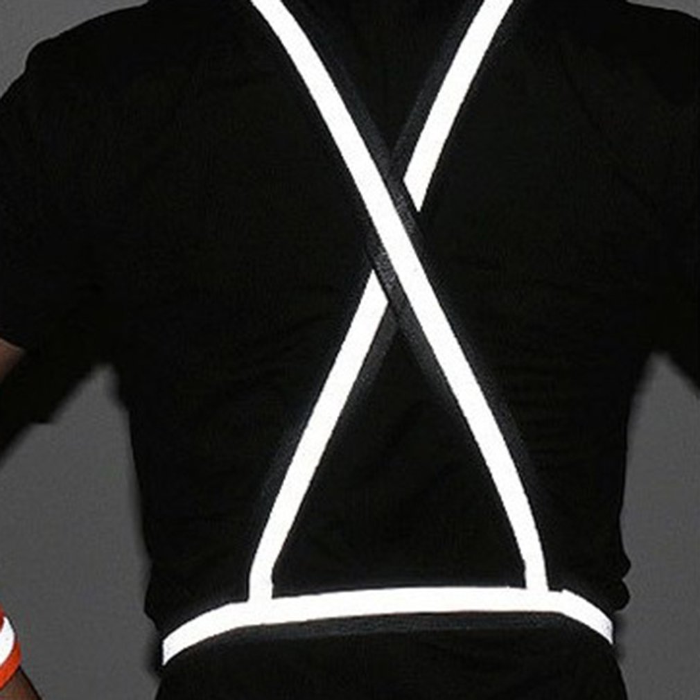 Reflective Straps Night Running Reflective Clothing Reflective Vest Adjustable Safety Vest Reflective Elastic Band