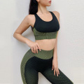 3 Piece Seamless Yoga Set Female Sport Gym Clothes Women Yoga Pants+Sports Bra+Full Zip Crop Top Long Sleeve Workout Clothing