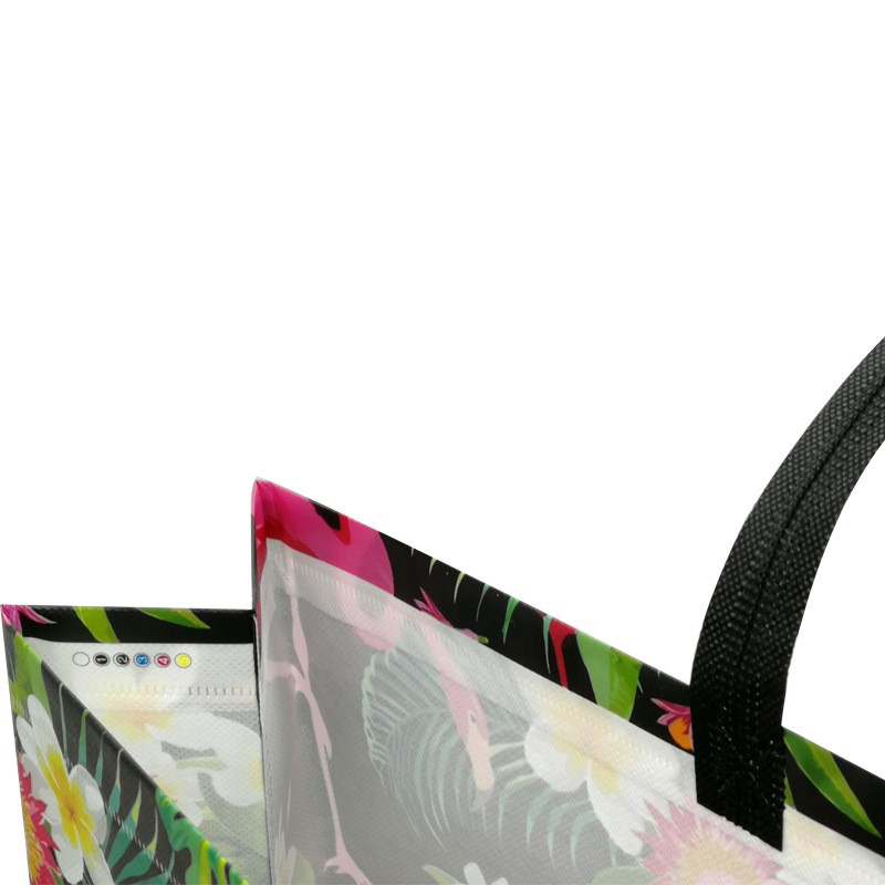 Flamingo Bag Many Colors Polyester Foldable Recycle Shopping Bag Eco Reusable Tote Bag Cartoon Floral Fruit Vegetable Grocery