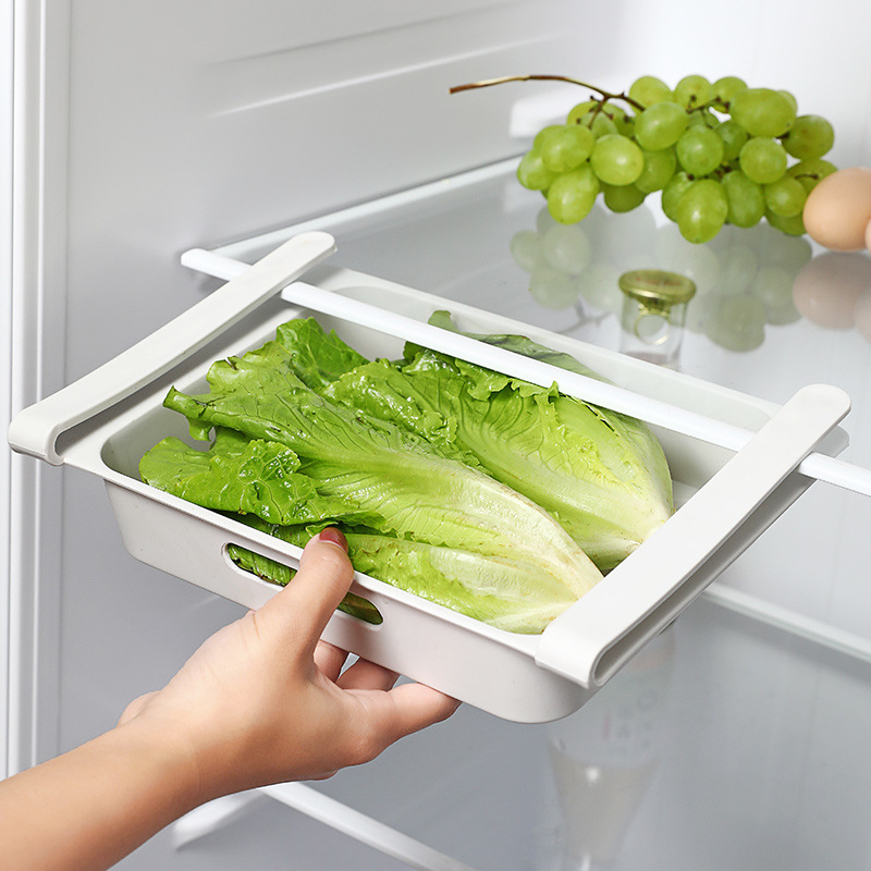 Refrigerator Fresh-keeping Storage Box Bracket Food Storage Box Drawer Novelty Fruit And Vegetable Storage Basket