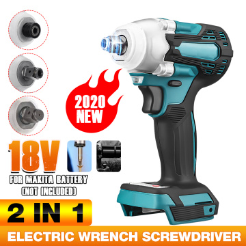 18V 800Nm Torque Electric Wrench Brushless Impact Wrench Cordless 1/2 Socket Electric Wrench Power Tool Without Battery