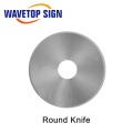 WaveTopSign Cross-edge Tungsten Steel Rotary Cutter Round Blade for Vibrating Knife Cutting Genuine Leather PVC Foam Sheet Cloth