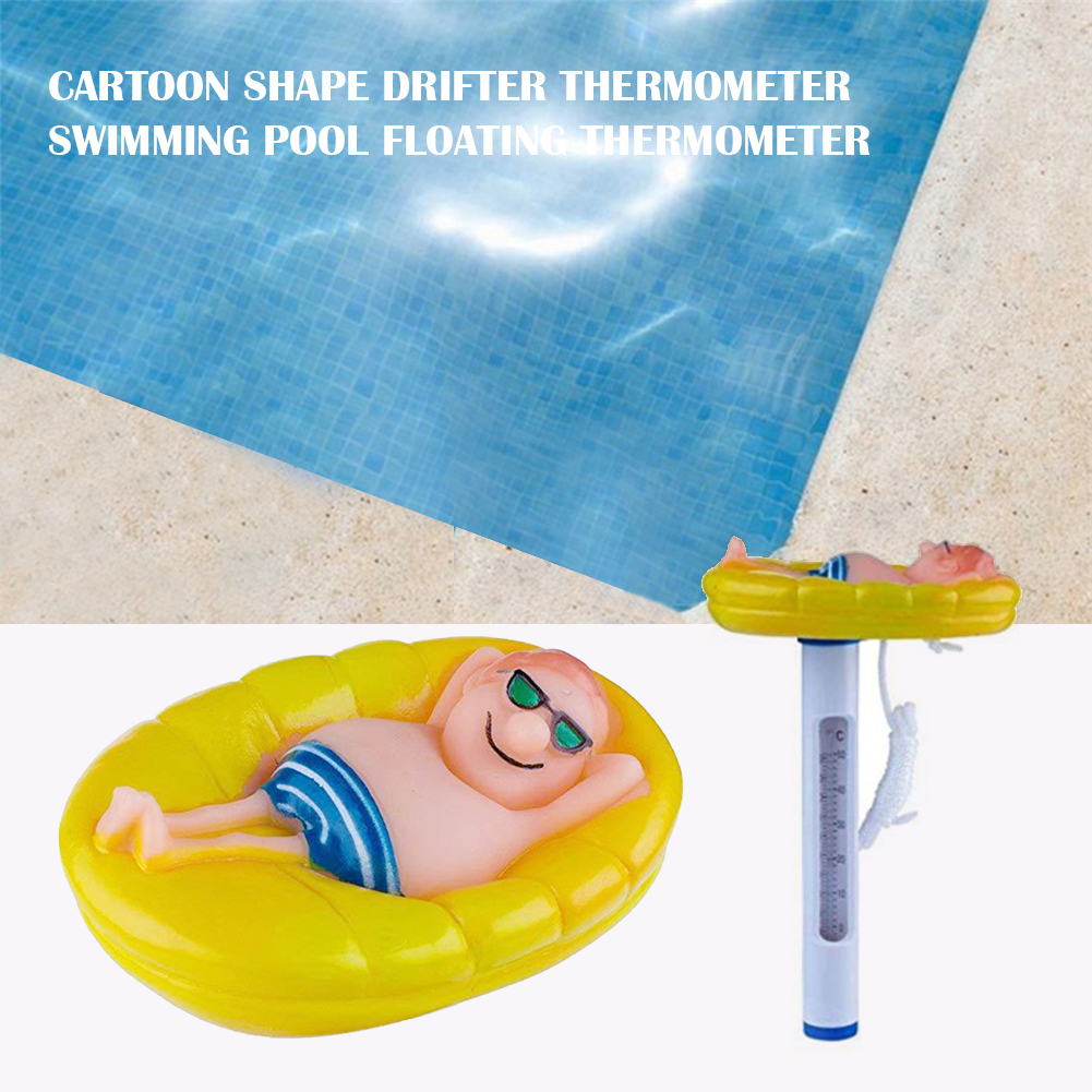 Cartoon Drifter Swimming Pool Thermometer Water Temperature Measurement Swimming Pool Accessories Pool Thermometer For Hot Tub