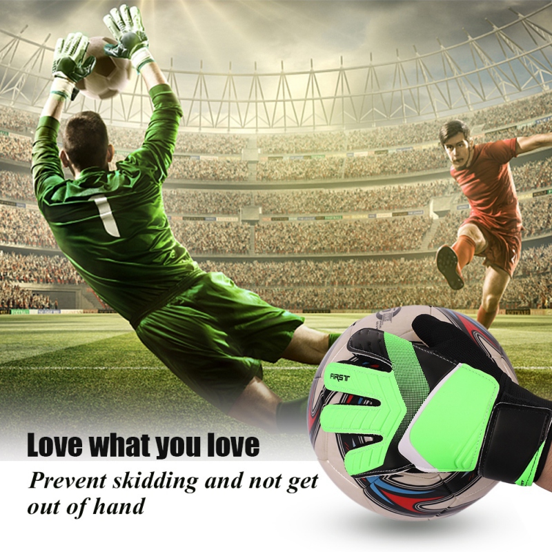 Thicken Non-slip Rubber Football Goalkeeper Gloves Goalie Soccer Finger Bone Protection Guard Gloves Bicycle Accessories