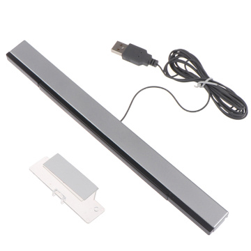 Game accessories Wii Sensor Bar Wired Receivers IR Signal Ray USB Plug Replacement for Nitendo WiFi cable receiverRemote
