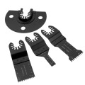 DRELD 4pcs/set Oscillating Multi Tools HCS Saw Blade For Multimaster Fein Dremel Renovator Bosch Power Tool for Metal Cutting