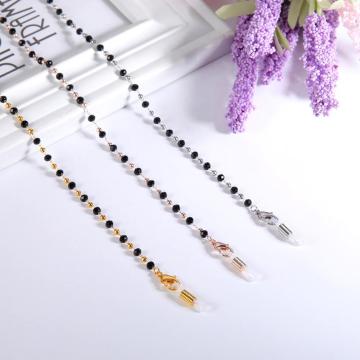 Teamer Beaded Chain for Face Mask Lanyard Women Stone Crystal Glasses Chain Neck Cord Holder Reading Eyeglasses Accessories