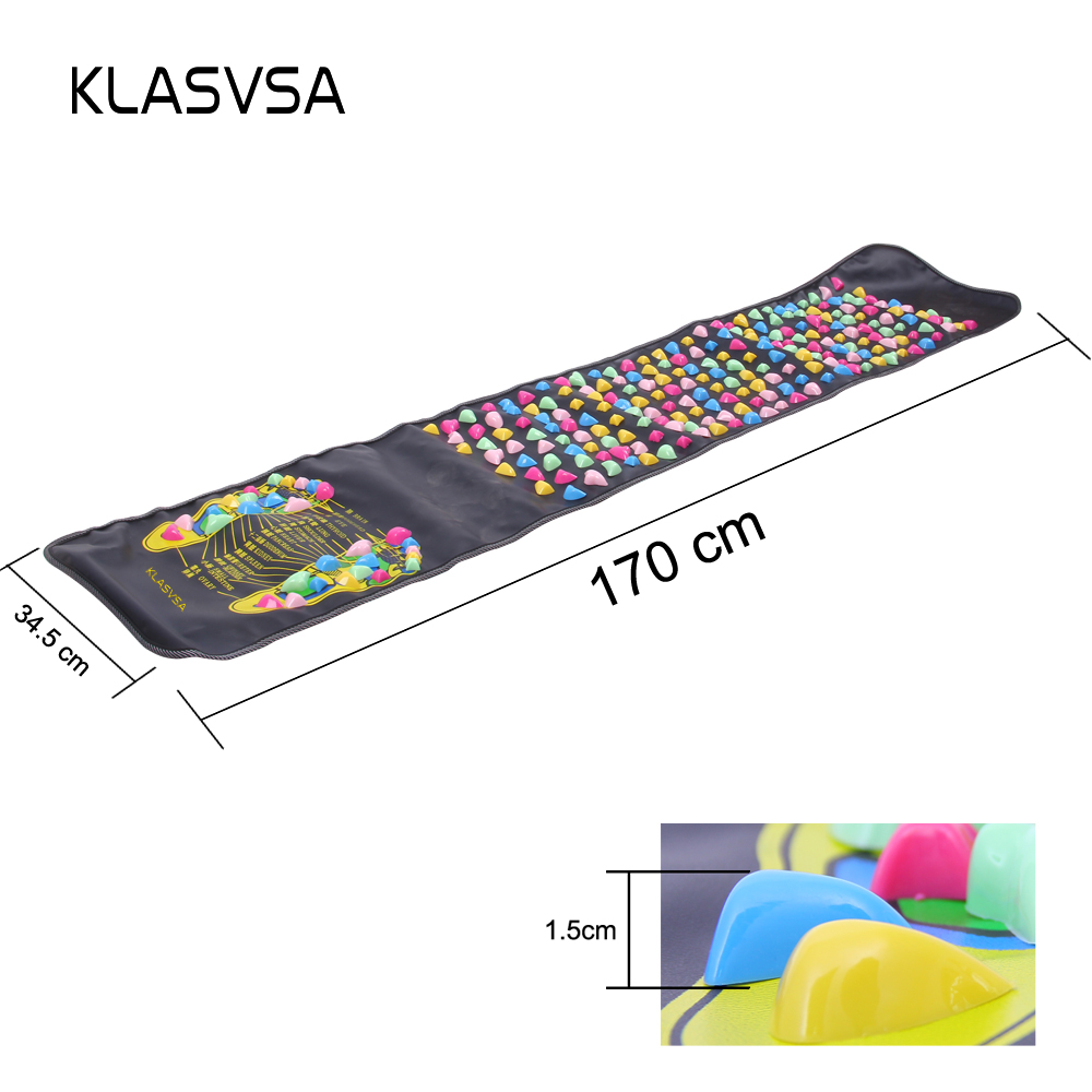 KLASVSA Leg Foot Massage Pad Pain Relief Stone Massager Mat Walk Muscle Stimulator Health Mattress Home Relaxation Health Care