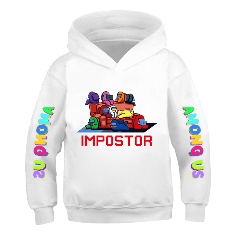 5-14 Years Among Us Boys Hoodies Impostor 100% Cotton Streetwear 2020 Video Game kids Sweatshirt Girls Among Us Children Hoodie