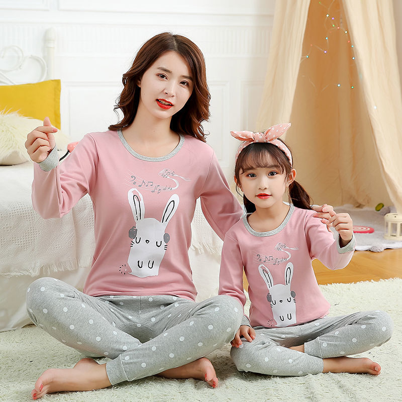 New Family Look Pajamas Sets Winter Cotton Night Set Parent-child Sleepwear Family Matching Outfits Mommy And Me Clothes Pyjamas