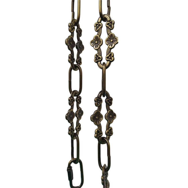 WOERFU 32 inch Antique Bronze Finish Decorative Plum buckle Chain for Hanging, Lighting