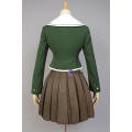 Danganronpa Fujisaki Chihiro Cosplay costumes School Uniform Coat Shirt Dress Outfit Anime Danganronpa Halloween Costumes Shoes