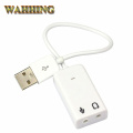 USB Virtual 7.1 Channel Xear 3D External Sound Card USB Sound Card Audio Adapter for Win 7 8 XP Linux Vista Mac OS HY1021