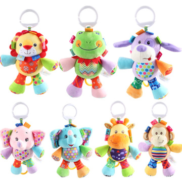 Baby 0-12 Month Rattle Toys Cute Animal Baby Rattles & Mobiles Infant Plush Learning Products Kids Gift for Children