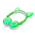 Soft Skin Cat Ear Headphone Protein glowing Headphones
