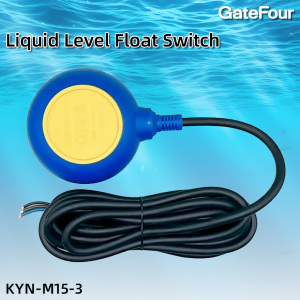 Yellow 4m float level switch KYN-m15-3