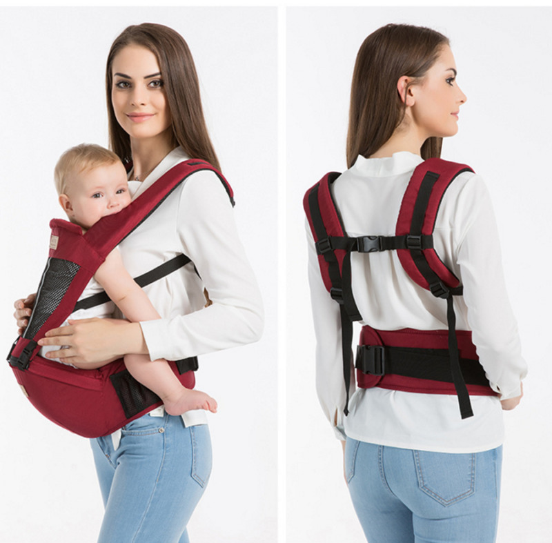 Newborn Ergonomic 4 Position Baby Carrier Sling Wrap Backpack Front Back Chest Soft Breathable Adjustable Hip Seat 0-36 Months