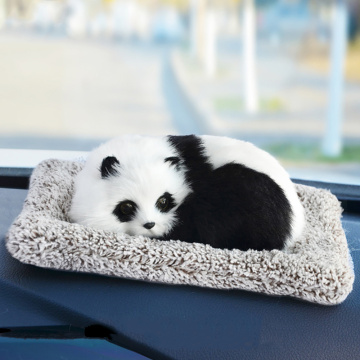 Car Ornament Cute Panda Fox Air Freshener Automotive Interior Dashboard Decoration Bamboo Charcoal Purify Home Furnishing Gifts