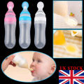 Safe Baby Training Feeder Food Supplement Newborn Baby Feeding Bottle Toddler Silicone Squeeze Feeding Spoon Milk Cereal Bottle