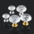 10pcs 20-40mm Diamond Shape Crystal Glass Knobs Cupboard Knob Drawer Pull Kitchen Door Wardrobe Handle Hardware Drawer Cabinet