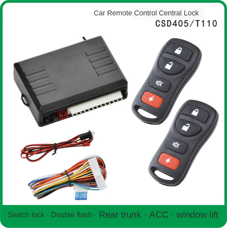 Universal Car Remote Control Central Kit Door Locking Keyless Entry System Alarm Vehicle Entry System With Remote Controllers