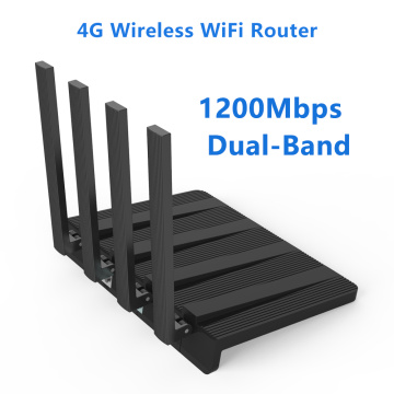 ZBT 4G LTE Router 1200Mbps Wireless Dual Band Router 3G/4G LTE Mobile WiFi Hotspot With 4pcs Antennas Sim Card Slot Up 40Users