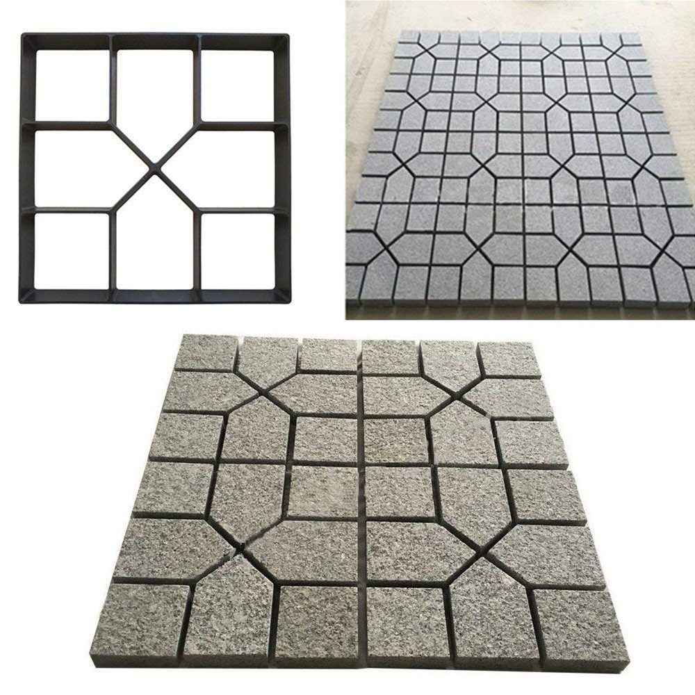 Garden Paving Mold Stone Road Path Floor Concrete Stepping Pavement Mold Plastic Honeycomb Shaped Garden Paver Formy Na Beton