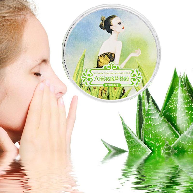100% Pure Natural Aloe Vera Gel Smoothing Moisture Repair Cream Sunblock Face Acne Treatment Gel for Skin Repairing 30ml
