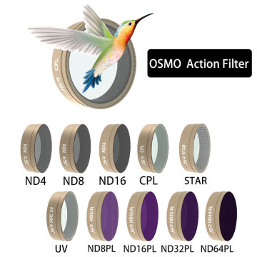 Osmo Action Filter ND 4 8 16 32/CPL/UV/Star Optical Glass Lens Filters Set For DJI Osmo Action Sport Camera Lenses Accessories