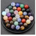 Blue Agate 8MM Stone Balls Home Decoration Round Crystal Beads