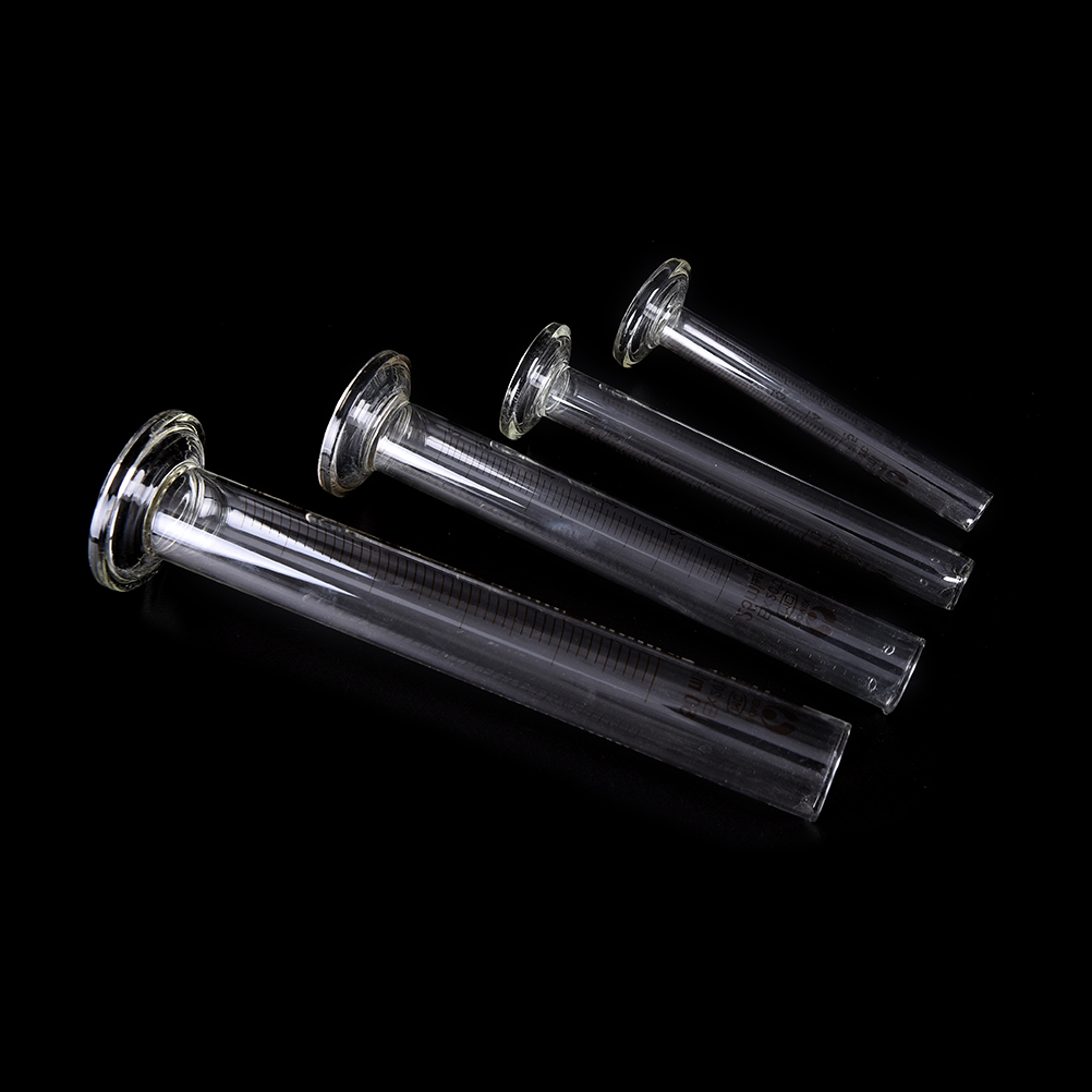 1pc Glass Measuring Cylinders 50ml Graduated Glass Measuring Cylinder Chemistry Laboratory Measure School Lab Supplies