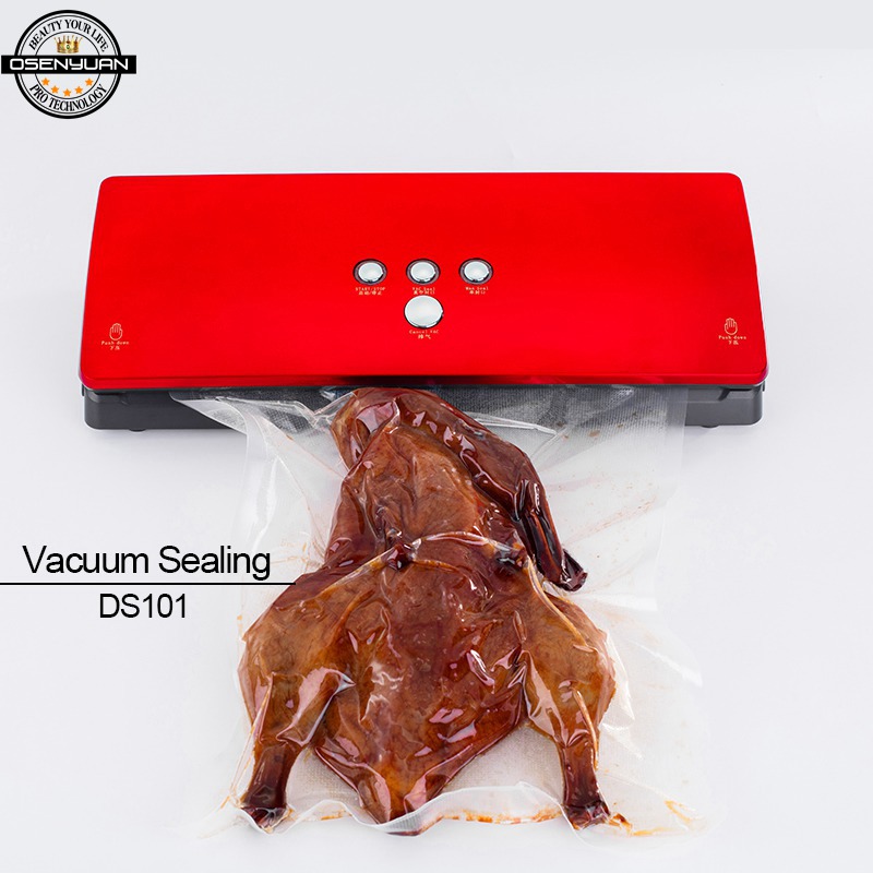 110-220V Vacuum Sealing Machine Home Best Vacuum Sealer Fresh Packaging Machine Food Saver Vacuum Packer Include 10Pcs Bags Free