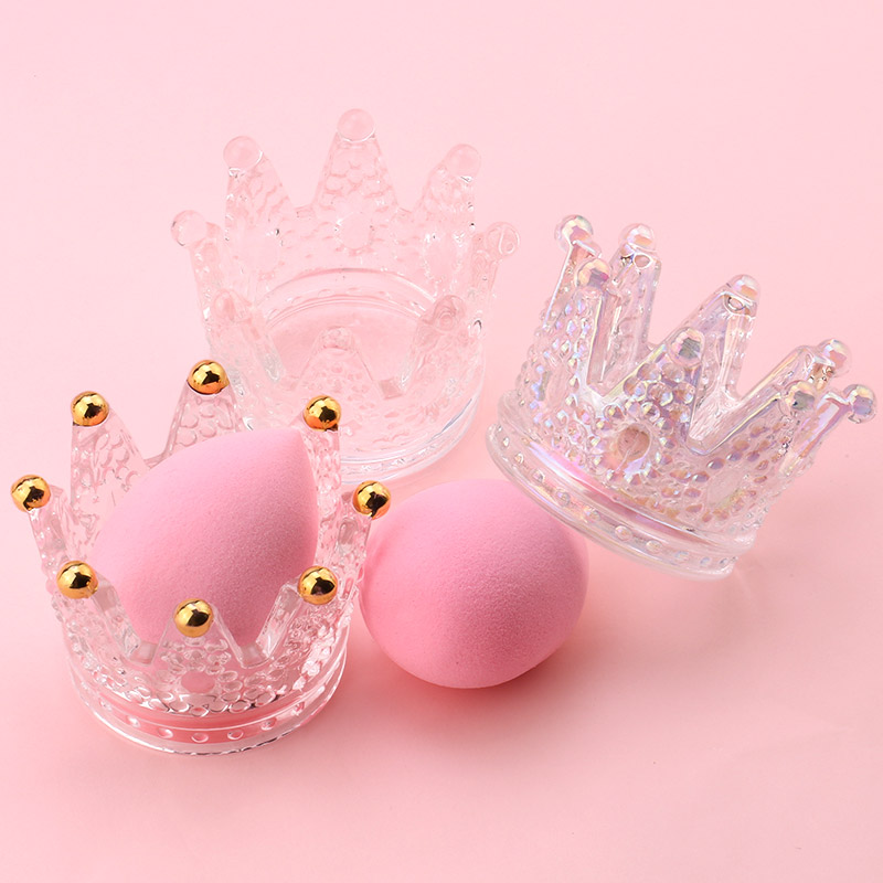 1 Pcs Makeup Sponge Holder Storage Beauty Crown Makeup Sponge Support Egg Drying Cosmetic Puff Display Stand