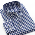 5XL 6XL 7XL 8XL 9XL 10XL big size Plaid Long Sleeve Shirt 100% Cotton 2020 New Business Casual Brand Clothing Men's Shirt
