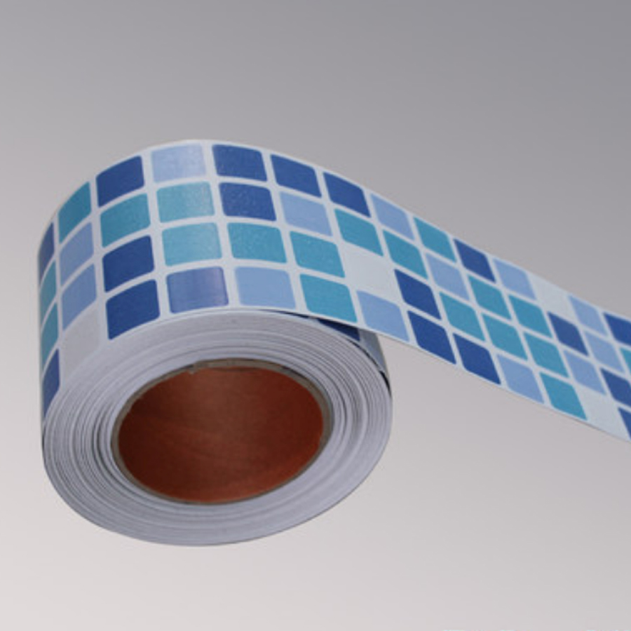 0.1x5M Creative Mosaic Wall Sticker Self-adhesive Toilets Decorative Film Tile Waistline Bathroom Kitchen PVC Waterproof Sticker