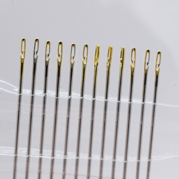 Self Threading Needles Home Household Tools Hand Sewing Needles 12pcs Set Easy Through The thread