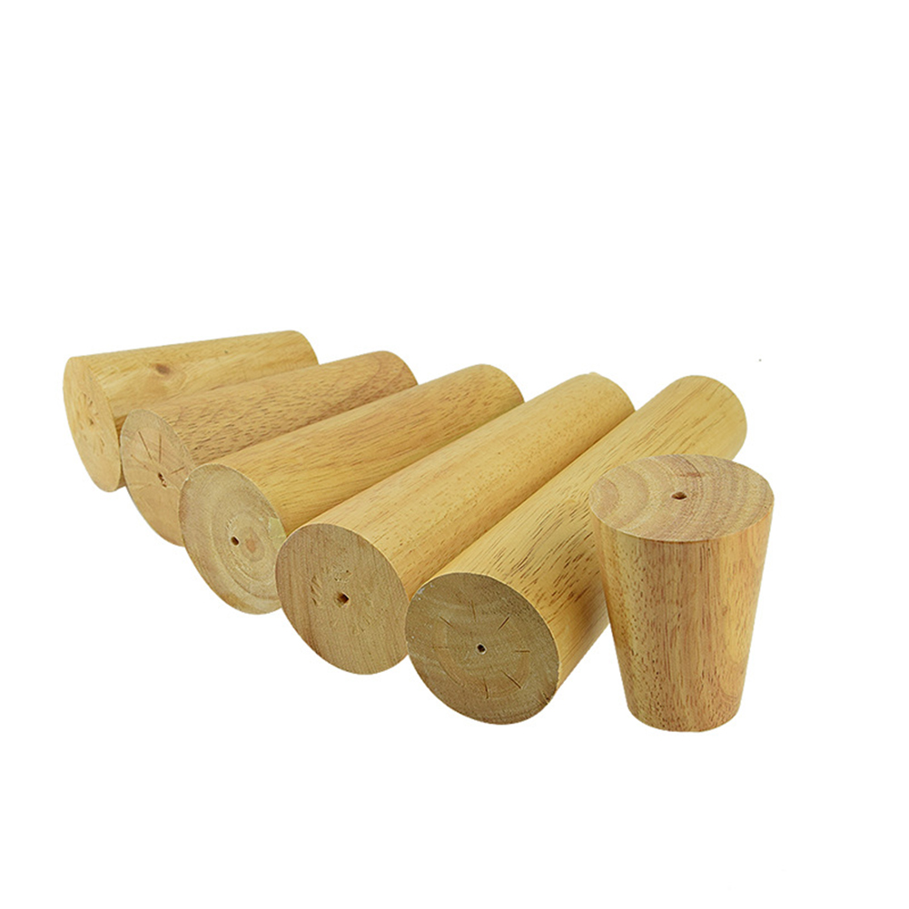 1PCS natural solid wood furniture legs oblique mouth tapered wood cabinet sofa legs 6cm/8cm/10cm/12cm/15cm/18cm/20cm/25cm/30cm