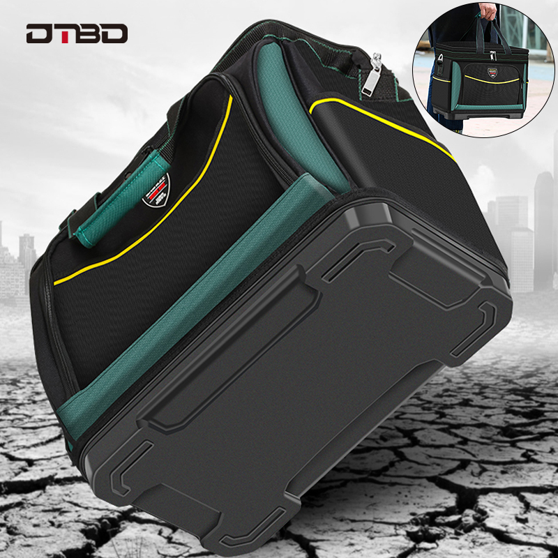 DTBD Multifunction Tool Bags Size 20" Oxford Cloth Tool Bag Top Wide Mouth Electrician Special Tool Kit Bags Waterproof Toolkit
