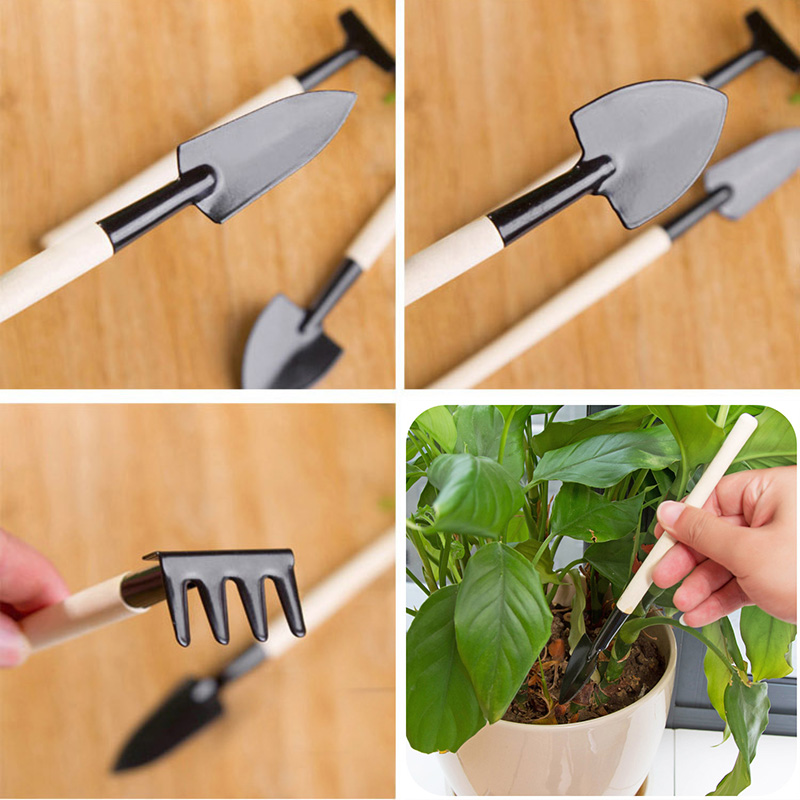 1Set Mini Garden Tool Grow Vegetables And Flowers Potted Plant Gardening Tools Rake Shovel Balcony Gardening Gadgets