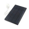 Solar panel charger 5V 2W with USB Port Polycrystalline DIY Battery Power Charger Module small solar cells