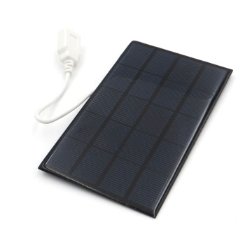 Solar panel charger 5V 2W with USB Port Polycrystalline DIY Battery Power Charger Module small solar cells