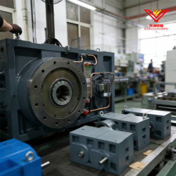 Dark Blue Rubber Extrusion Reducer with Auxiliary Motor