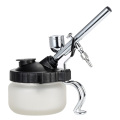 KKmoon Airbrush Spray Gun Cleaning Pot Glass Spray Gun Air Brush Paint Jar Bottle Holder Paint Manicures Cleaner Tools Sets